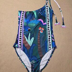 Farm Rio One Piece Halter Swim Suit XS